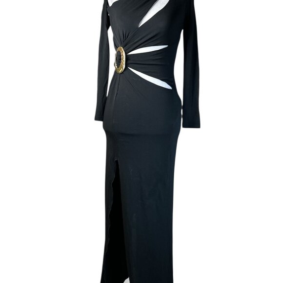 Cult Gaia Zinnie Gown in Black X-Small New Womens Long Sleeve Maxi Dress - Picture 5 of 16